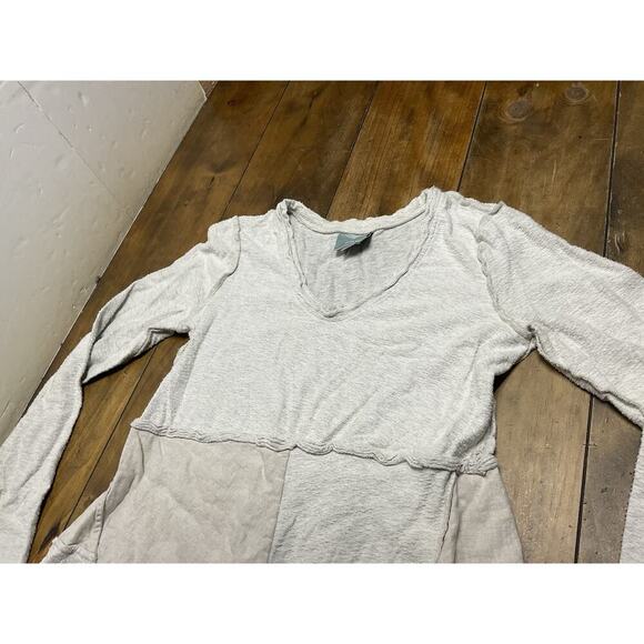 Maeve Anthropologie Oversized Linen Brush Cotton Patchwork Lagenlook Dress M - Picture 2 of 10